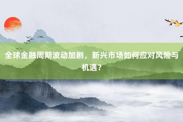 全球金融周期波动加剧,新兴市场如何应对风险与机遇?
