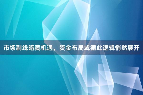 市场副线暗藏机遇,资金布局或循此逻辑悄然展开