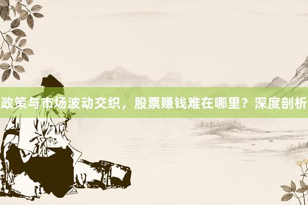 政策与市场波动交织,股票赚钱难在哪里?深度剖析